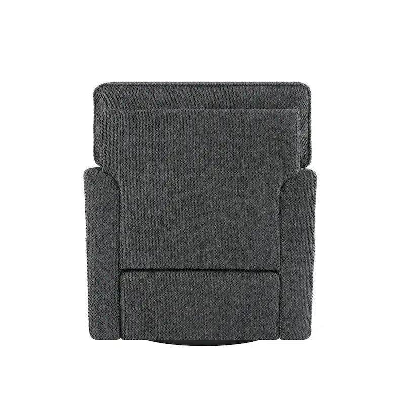360 Swivel Chenille Accent Armchair with Side Pockets High Back Grey Green Red