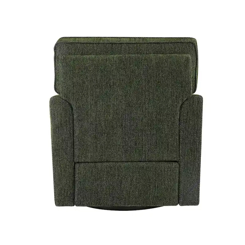 360 Swivel Chenille Accent Armchair with Side Pockets High Back Grey Green Red