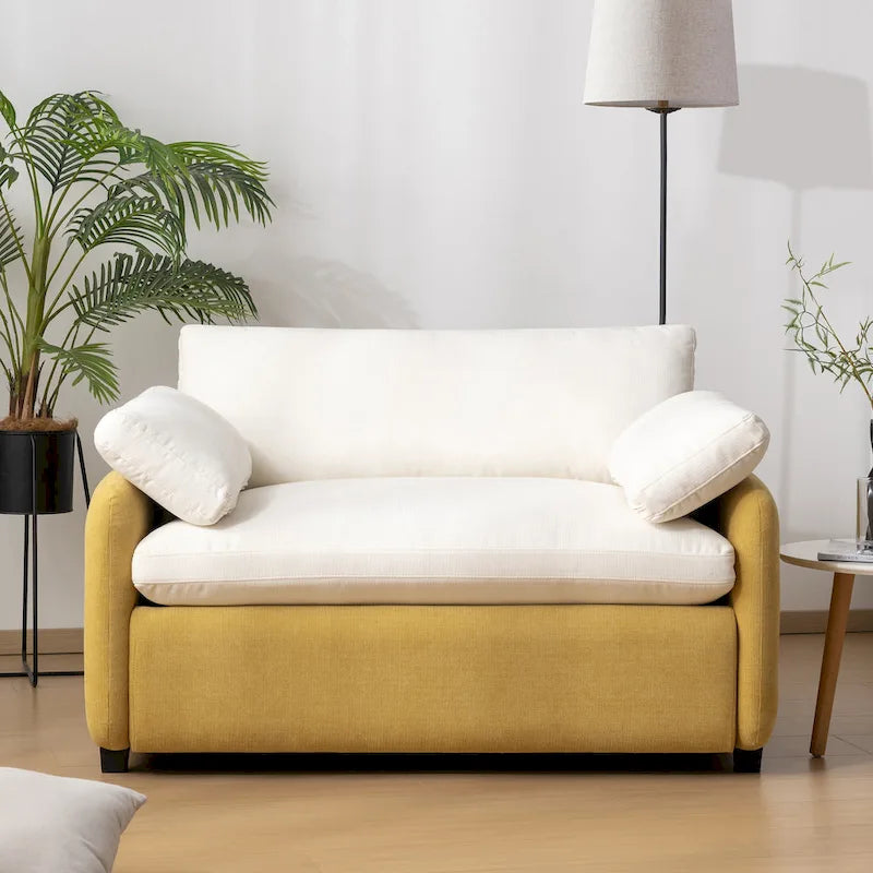 50 Oversized Chenille Upholstered Single Sofa Chair