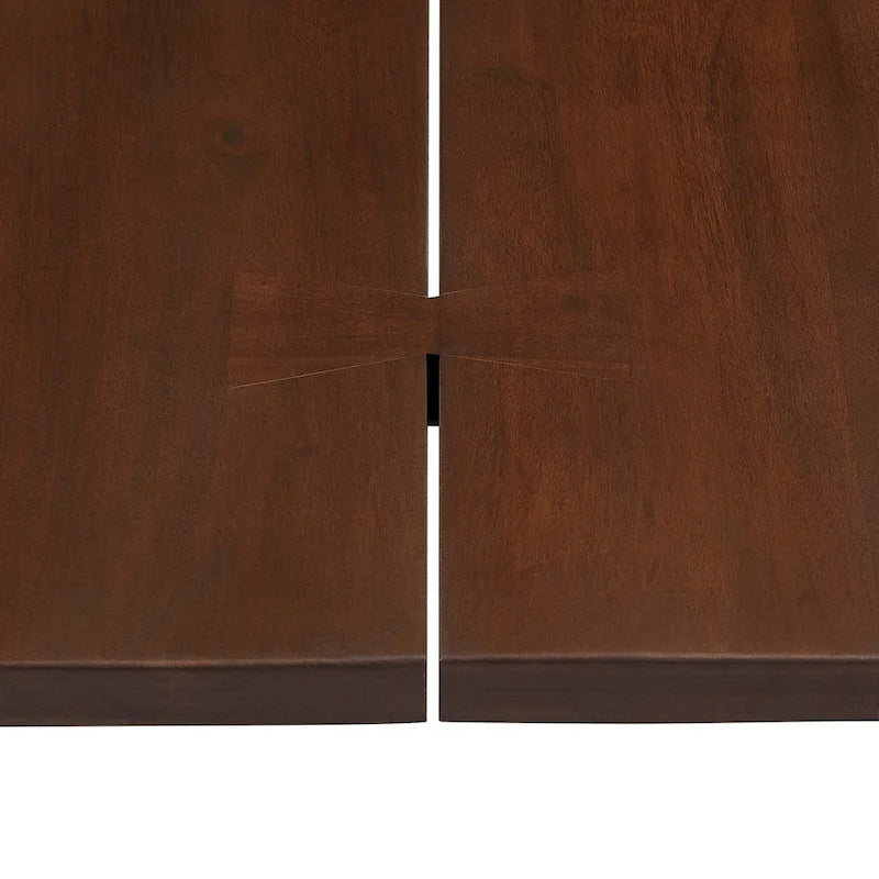 Live Edge Acacia Wood Dining Table Butterfly Joint Hairpin Legs