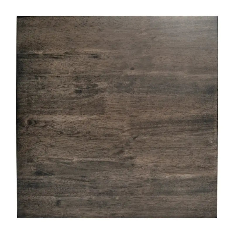 Solid Wood Farmhouse X-Frame End Table Side Table Dark Gray Walnut